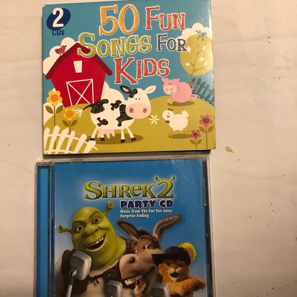 Cd’s Shrek 2 Party Song and 50 Fun Songs for Kids - Picture 1 of 6